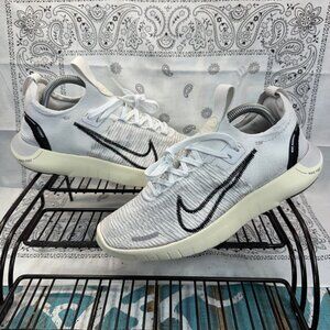 NIKE FREE RN FLYKNIT NEXT NATURE DX6482-100 WHITE BLACK DX6482-100 Womans 7.5